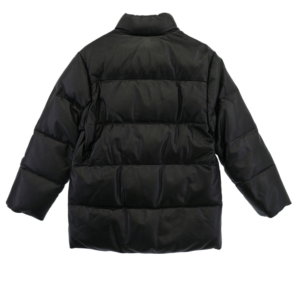 MONCLER モンクレール 42352-00-69010 レザー ダウン ジャケット ブラック系 1【中古】