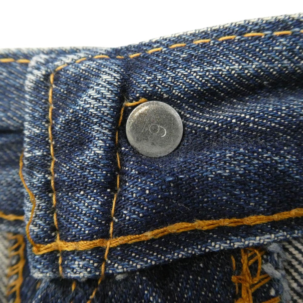Levi's リーバイス 501 66前期 Vステッチ ボタン裏刻印6 BIG E デニム パンツ テーパードカスタム インディゴブルー系【中古】