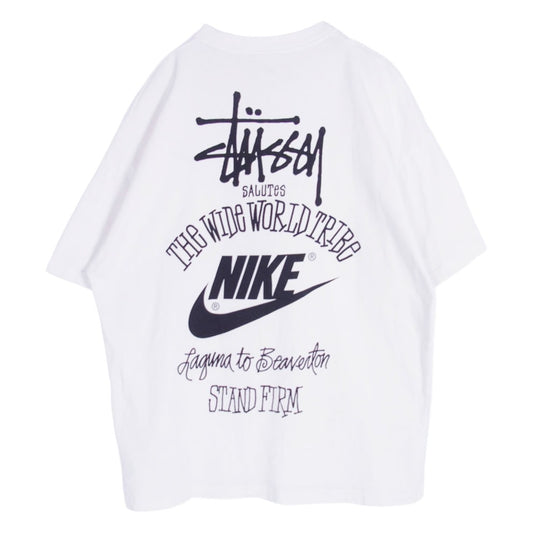 NIKE ナイキ 23SS DV1774-100 The Wide World Tribe T-Shirt ワールドツアー ヘビーウェイト クルーネック 半袖 Tシャツ カットソー ホワイト系 L【中古】