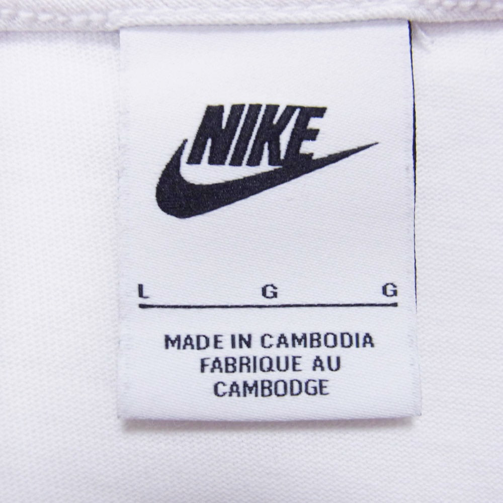 NIKE ナイキ 23SS DV1774-100 The Wide World Tribe T-Shirt ワールドツアー ヘビーウェイト クルーネック 半袖 Tシャツ カットソー ホワイト系 L【中古】