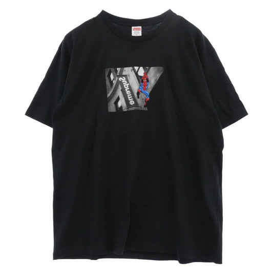 Supreme シュプリーム 26SS Spider Man Tee スパイダーマン プリント 半袖 Tシャツ カットソー ブラック系 XL【新古品】【未使用】【中古】