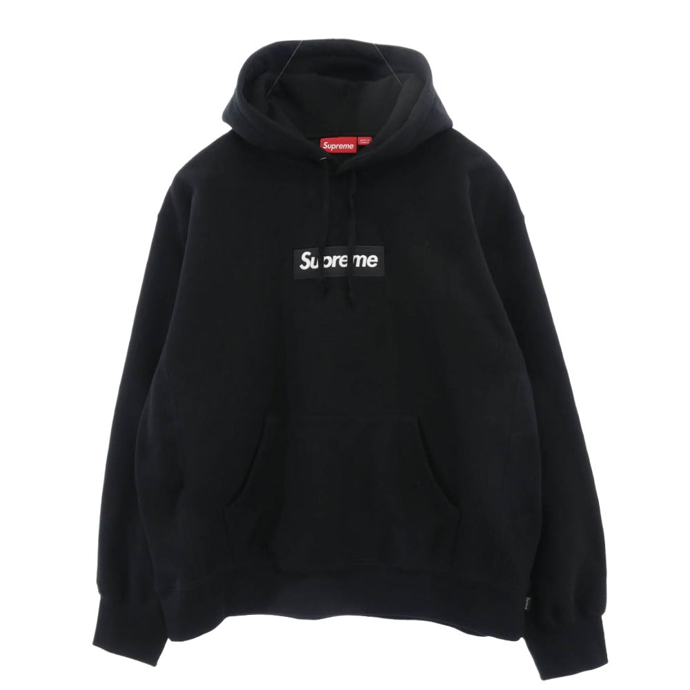 Supreme シュプリーム Box Logo Hooded Sweatshirt ボックスロゴ フーデットスウェットシャツ パーカー フーディー ブラック系 L【美品】【中古】