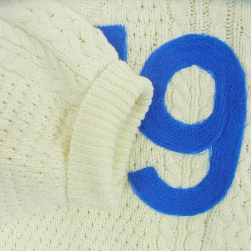 ブランバスク ニードルパンチ ニット プルオーバー セーター オフホワイト系 38【新古品】【未使用】【中古】