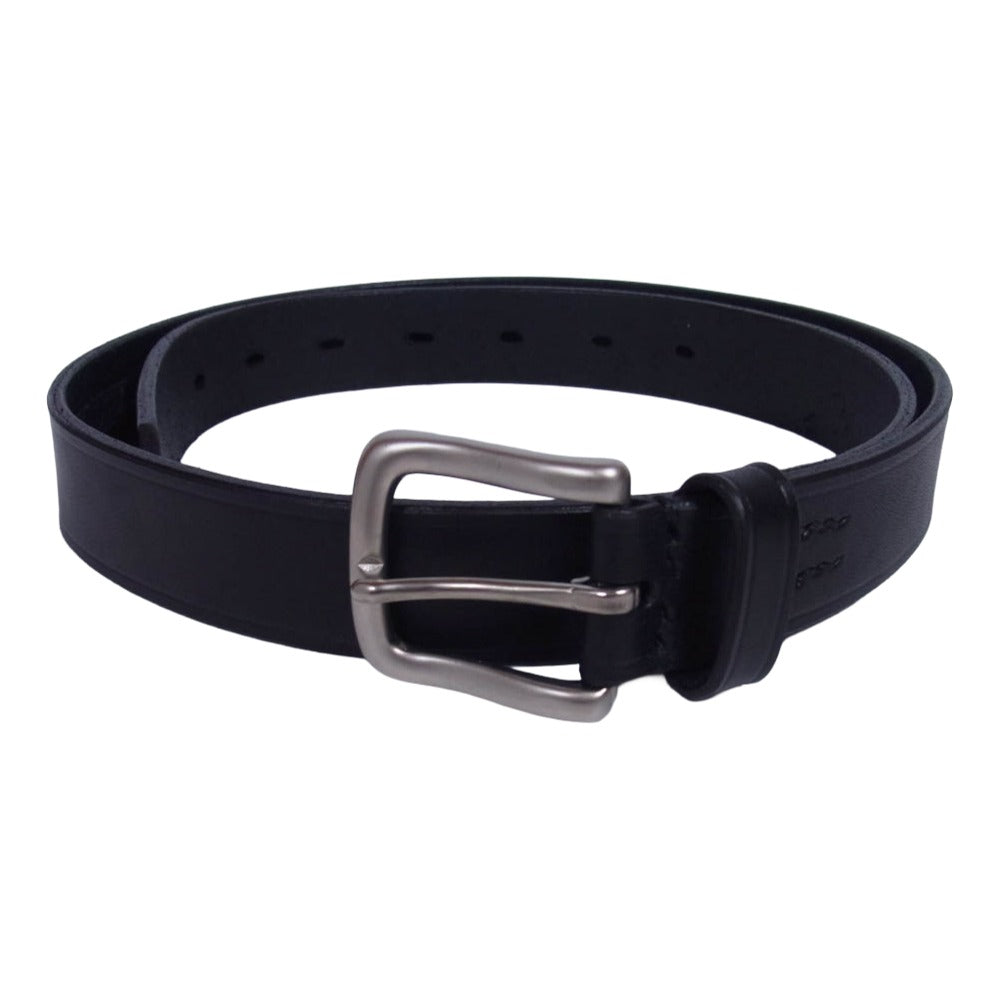 スロウ HS68J-2 27mm plain belt プレーン レザー ベルト ブラック系【中古】