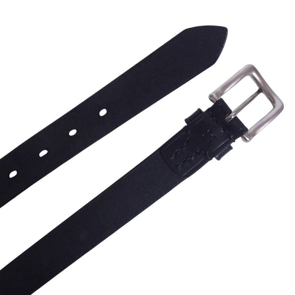 スロウ HS68J-2 27mm plain belt プレーン レザー ベルト ブラック系【中古】