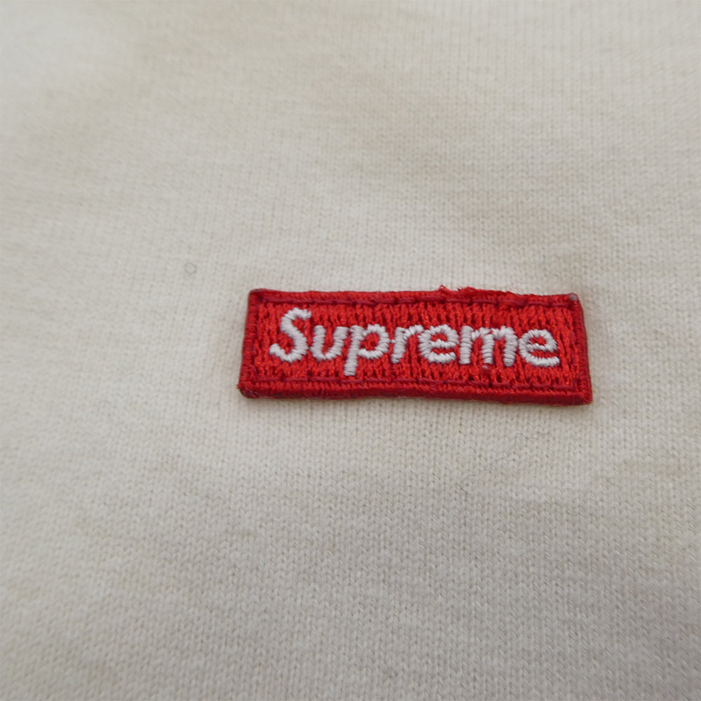 Supreme シュプリーム Small Box L/S Tee Light Tan スモールボックス ロゴ ロングスリーブ カットソー 長袖 Tシャツ オフホワイト系 M【中古】