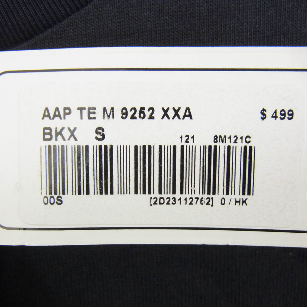 A BATHING APE アベイシングエイプ AAPTEM9252XXA × AAPE BY A BATHING エーエイプバイアベイシングエイプ バックプリント Tシャツ 半袖カットソー ブラック系 S【極上美品】【中古】