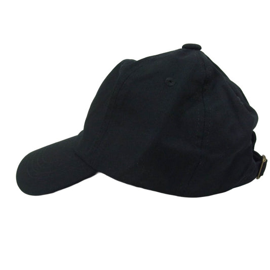 A BATHING APE アベイシングエイプ 001GDM201001H ロゴ刺繍 コットン キャップ 帽子 ブラック系【新古品】【未使用】【中古】