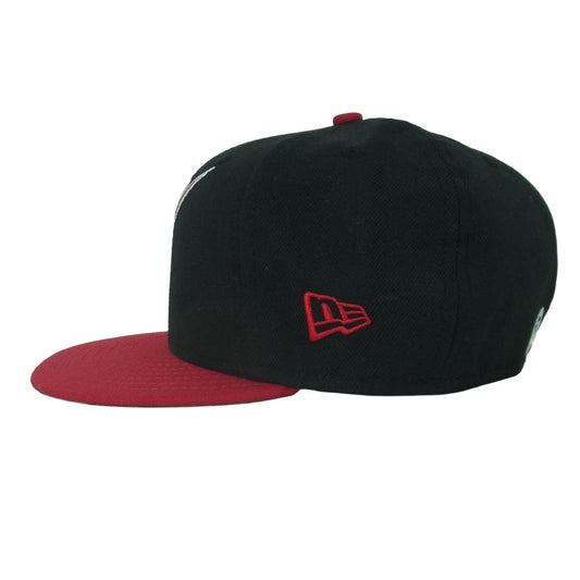 A BATHING APE アベイシングエイプ 001CPA201026X NEW ERA ニューエラ BAPSTA ベイプ スター 刺繍 ウール キャップ 帽子 ブラック系 M 57.7cm【中古】