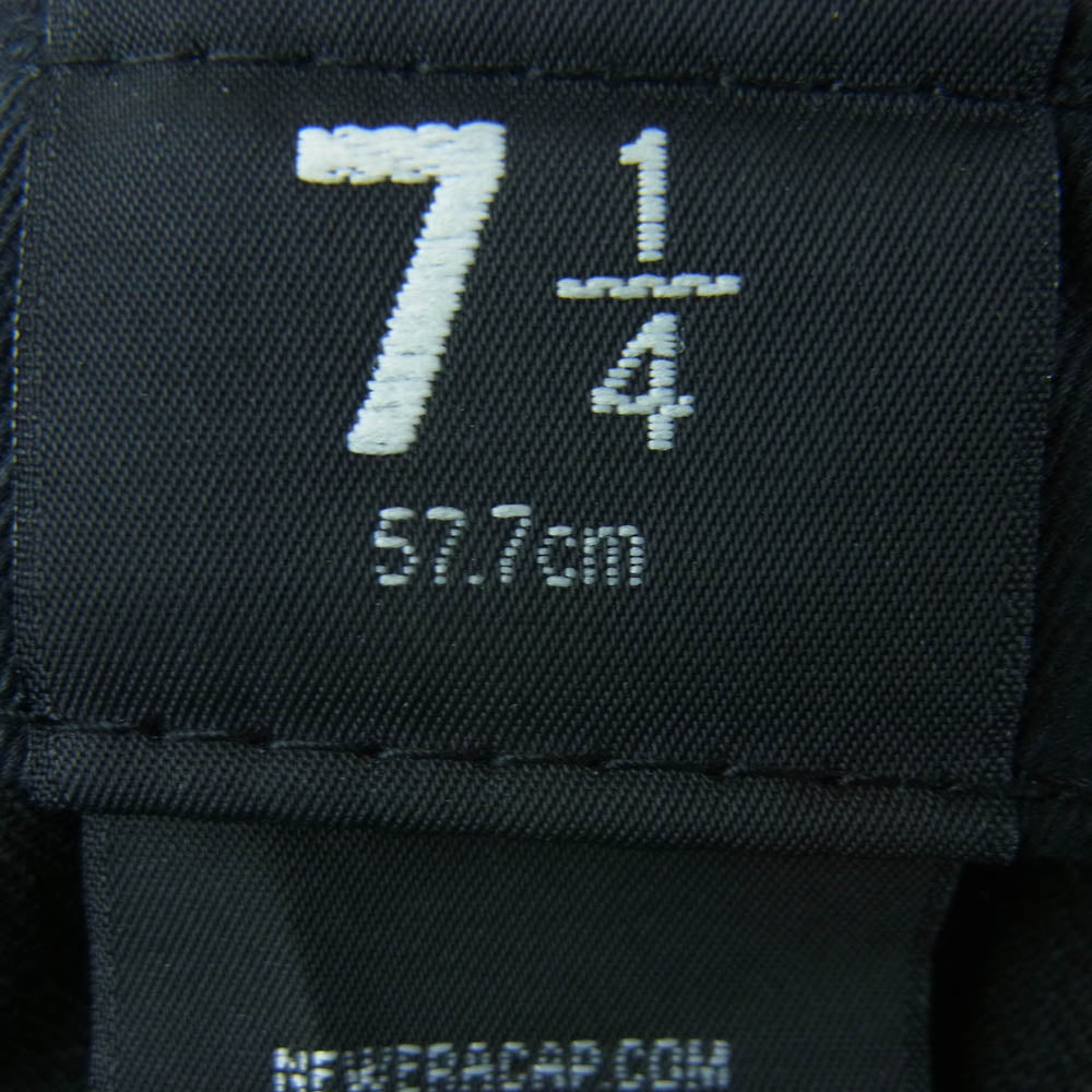 A BATHING APE アベイシングエイプ 001CPA201026X NEW ERA ニューエラ BAPSTA ベイプ スター 刺繍 ウール キャップ 帽子 ブラック系 M 57.7cm【中古】