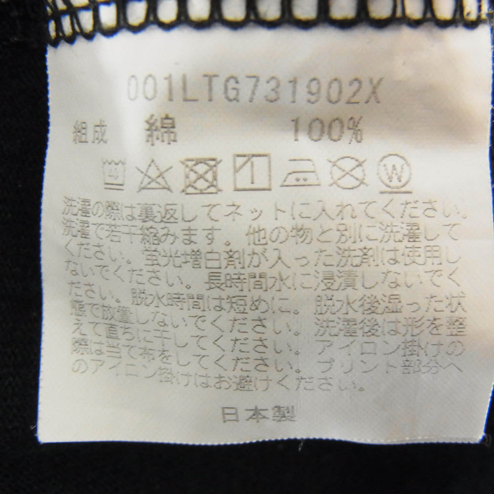 A BATHING APE アベイシングエイプ 001LTG731902X × UNDEFEATED アンディフィーテッド アームマルチ カモ ロゴプリント 長袖 カットソー ブラック系 M【中古】