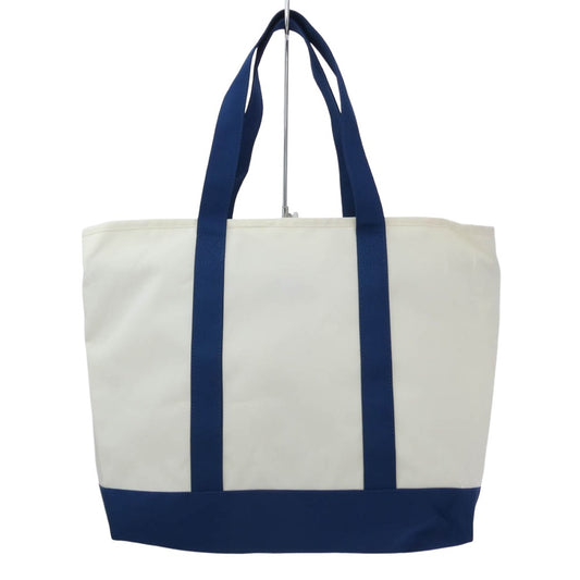 A BATHING APE アベイシングエイプ 001GDM201001H BAPE ロゴ プリント トートバッグ オフホワイト系 M【極上美品】【中古】