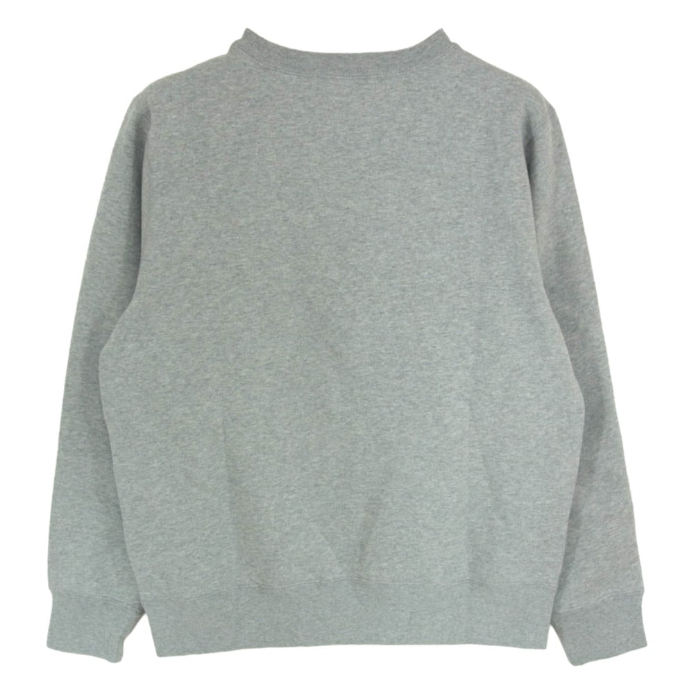 A BATHING APE アベイシングエイプ 001GDM201002H フロントプリント クルーネック スウェット グレー系 S【新古品】【未使用】【中古】