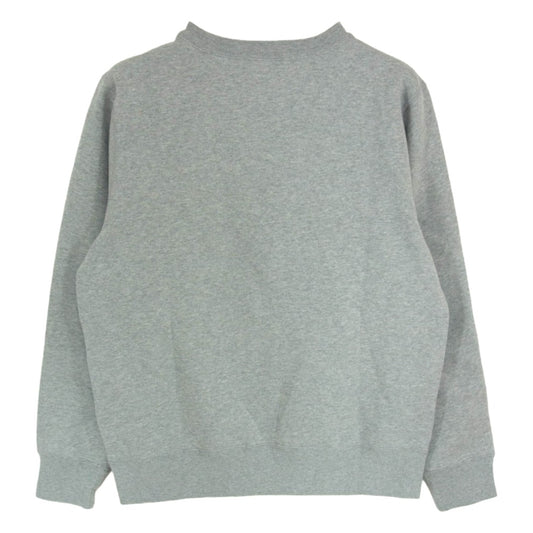 A BATHING APE アベイシングエイプ 001GDM201002H フロントプリント クルーネック スウェット グレー系 S【新古品】【未使用】【中古】