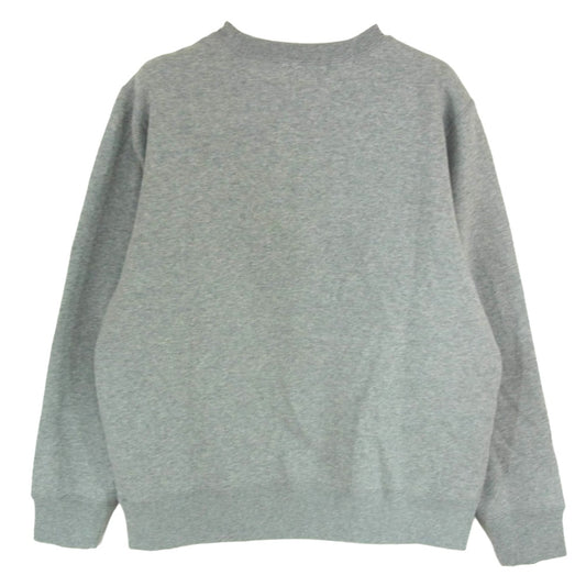 A BATHING APE アベイシングエイプ 001GDM201002H フロントプリント クルーネック スウェット グレー系 M【新古品】【未使用】【中古】