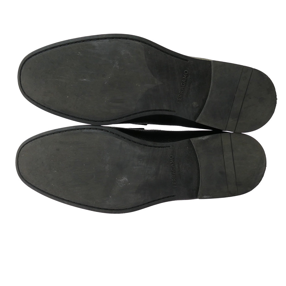 Salvatore Ferragamo サルヴァトーレフェラガモ 02A723 791719 レザー ペニー ローファー ブラック系 8【中古】