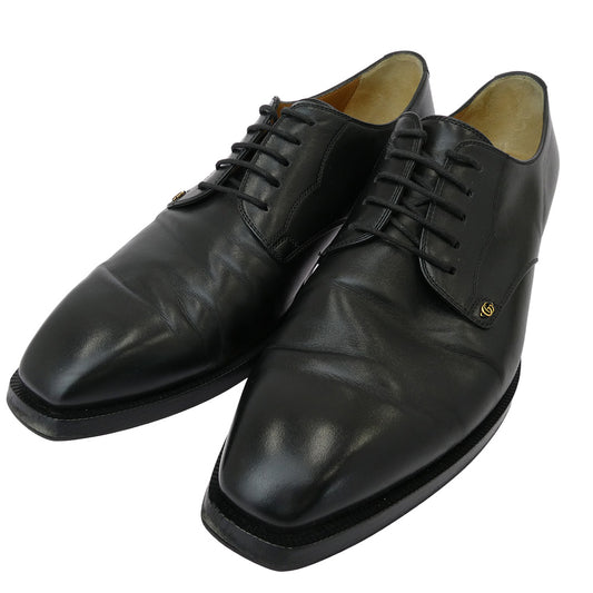 GUCCI グッチ 643621 GGマーモント レザー ドレスシューズ ブラック系 9【中古】
