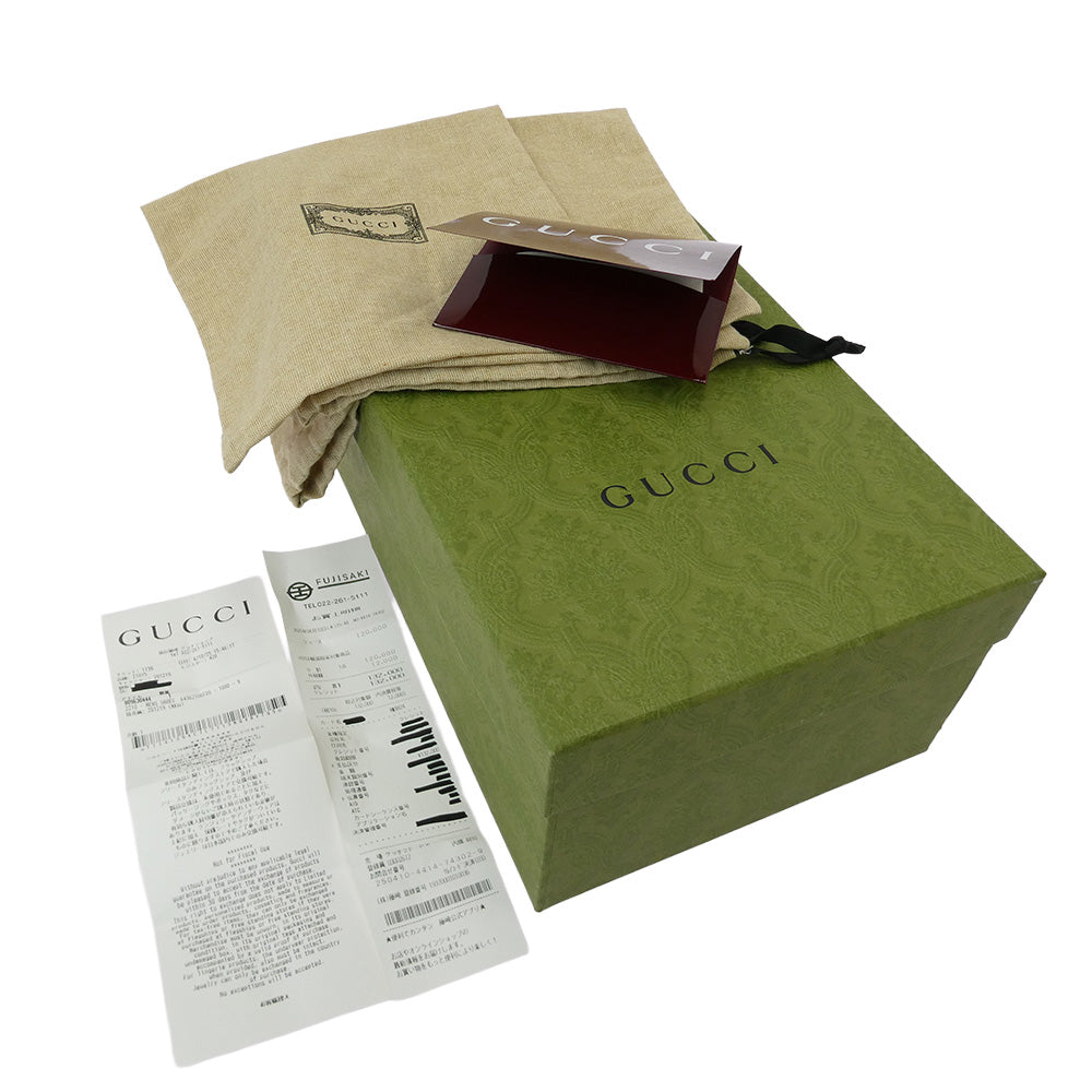 GUCCI グッチ 643621 GGマーモント レザー ドレスシューズ ブラック系 9【中古】