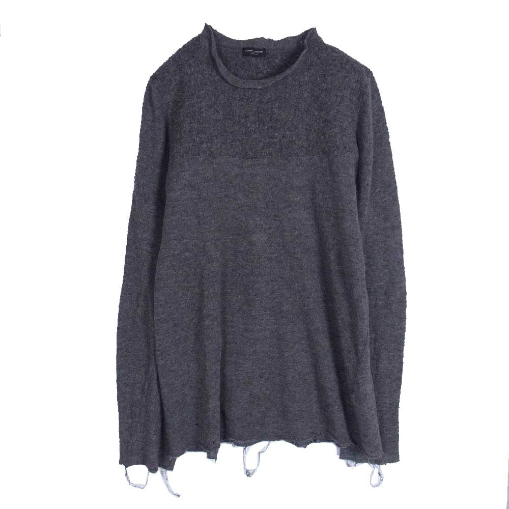 COMME des GARCONS HOMME PLUS コムデギャルソンオムプリュス AD1994 PT040010 ヴィンテージプリュス 90s 94年製 ウール縮絨 製品加工 アーカイブ ダメージ ニット セーター グレー系 不明【中古】