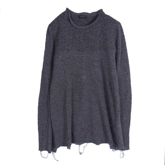 COMME des GARCONS HOMME PLUS コムデギャルソンオムプリュス AD1994 PT040010 ヴィンテージプリュス 90s 94年製 ウール縮絨 製品加工 アーカイブ ダメージ ニット セーター グレー系 不明【中古】