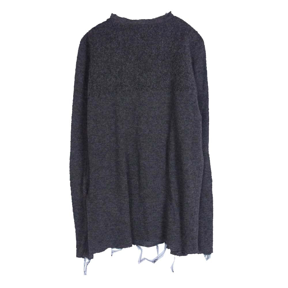 COMME des GARCONS HOMME PLUS コムデギャルソンオムプリュス AD1994 PT040010 ヴィンテージプリュス 90s 94年製 ウール縮絨 製品加工 アーカイブ ダメージ ニット セーター グレー系 不明【中古】