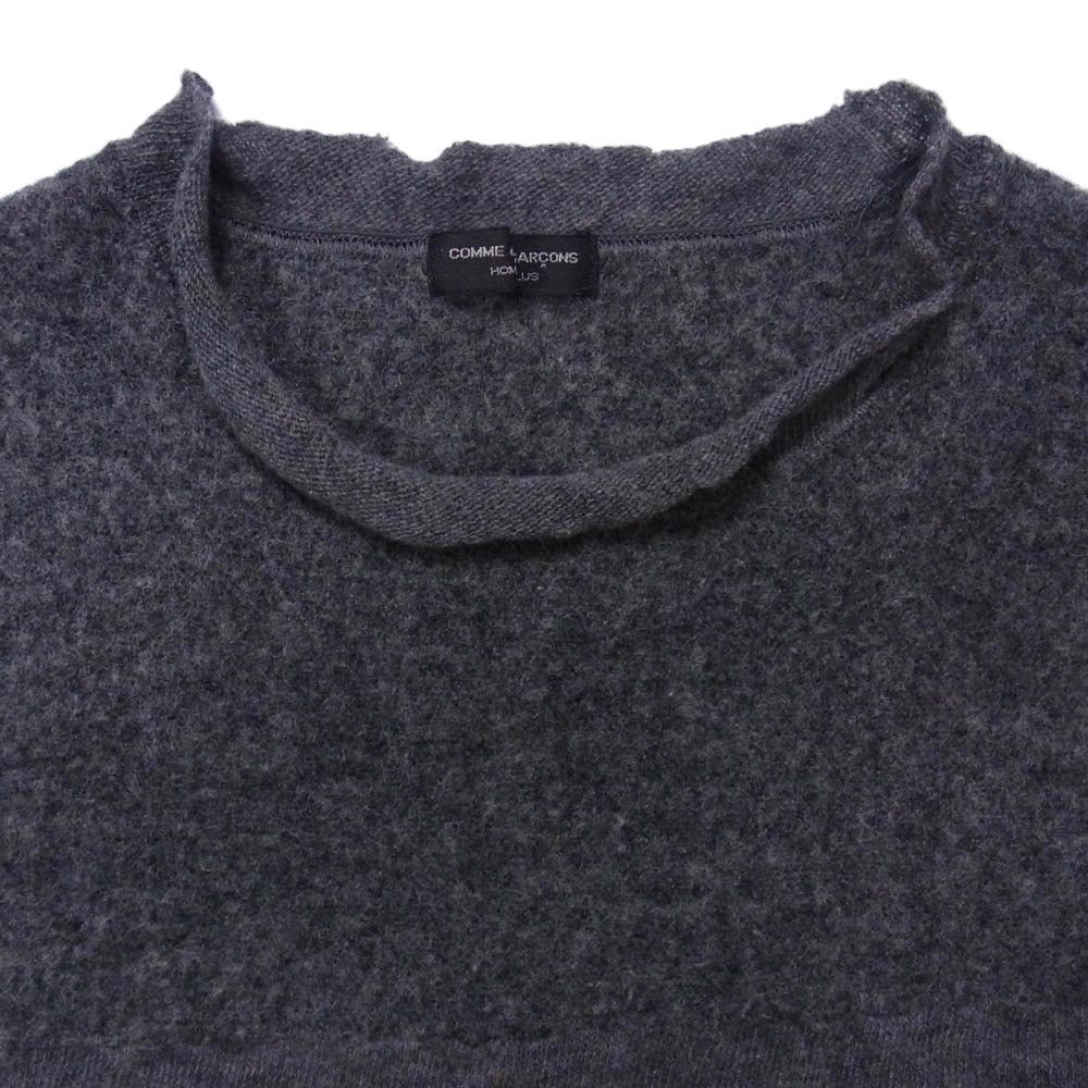 COMME des GARCONS HOMME PLUS コムデギャルソンオムプリュス AD1994 PT040010 ヴィンテージプリュス 90s 94年製 ウール縮絨 製品加工 アーカイブ ダメージ ニット セーター グレー系 不明【中古】