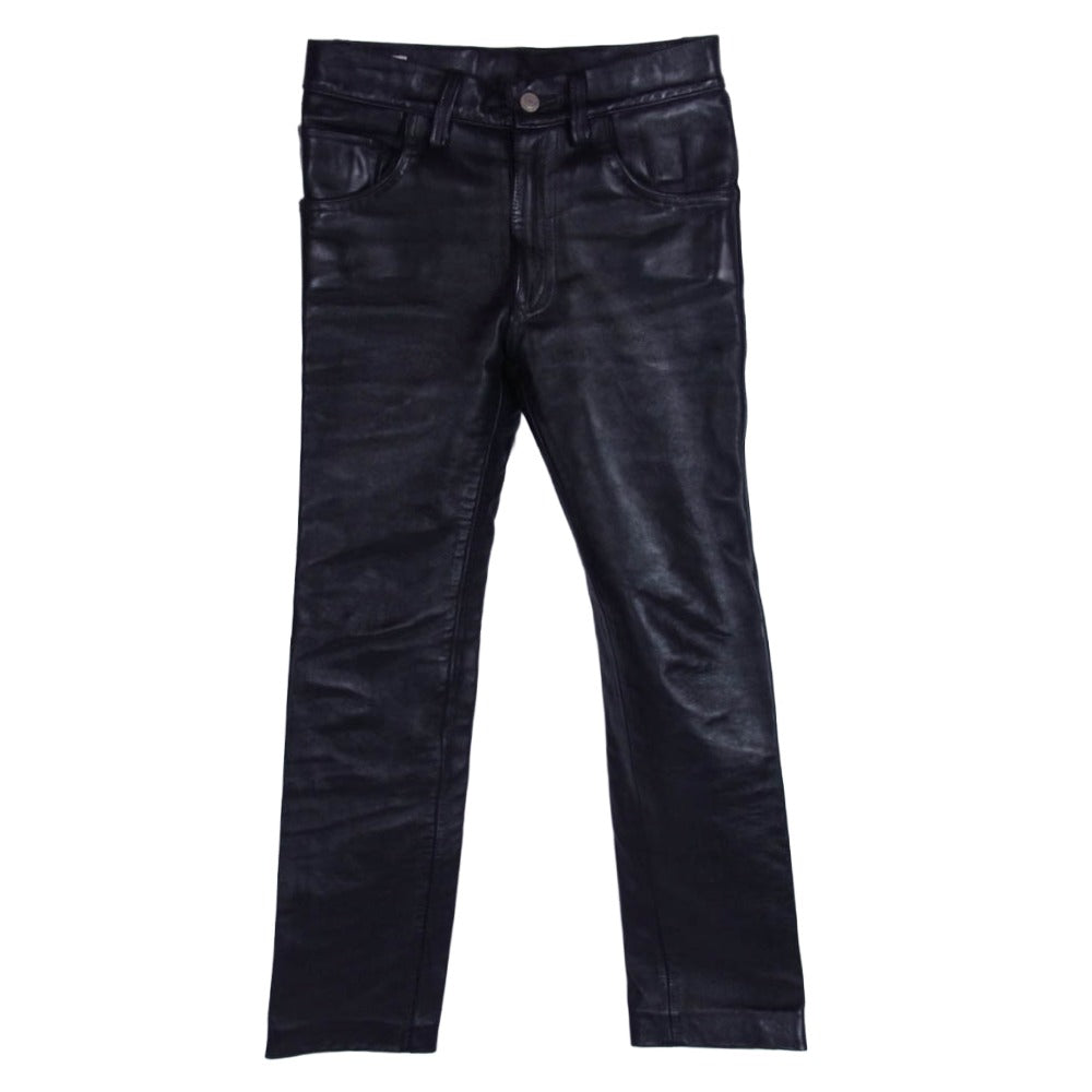 マイウェイマン スリム レザー パンツ ブラック系 サイズ不明【中古】