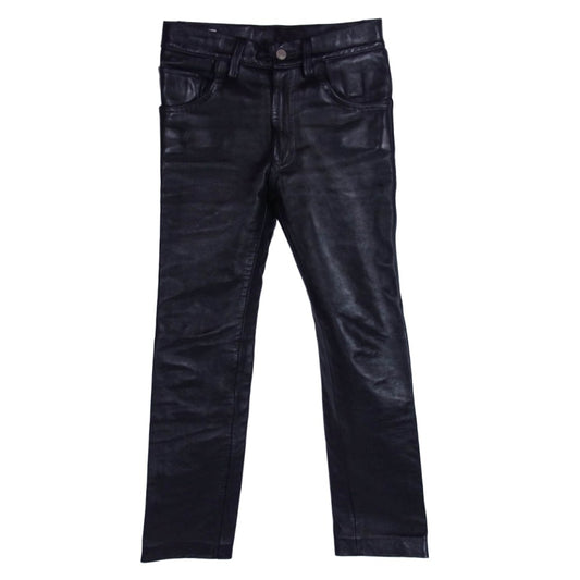 マイウェイマン スリム レザー パンツ ブラック系 サイズ不明【中古】