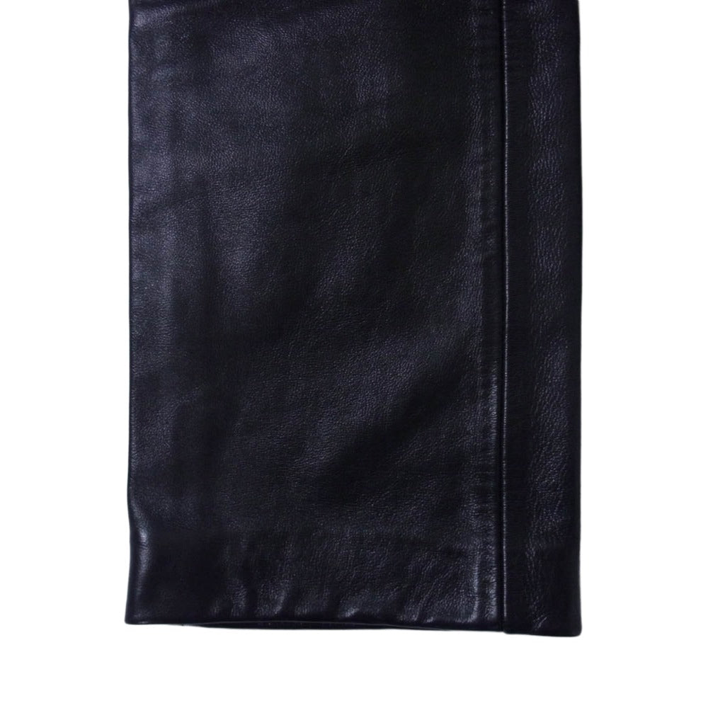 マイウェイマン スリム レザー パンツ ブラック系 サイズ不明【中古】
