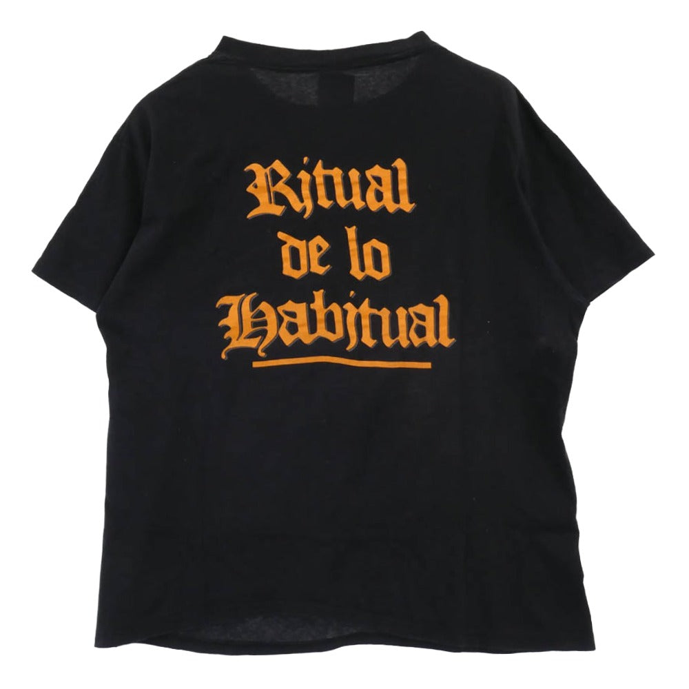 ヴィンテージ 80s Jane's Addiction El Ritual De lo Habitual ジェーンズアディクション バンドTシャツ 1989 BROCKUM ブラック系 オレンジ系 L【中古】