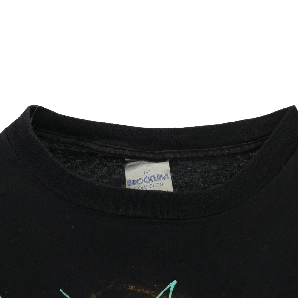 ヴィンテージ 80s Jane's Addiction El Ritual De lo Habitual ジェーンズアディクション バンドTシャツ 1989 BROCKUM ブラック系 オレンジ系 L【中古】