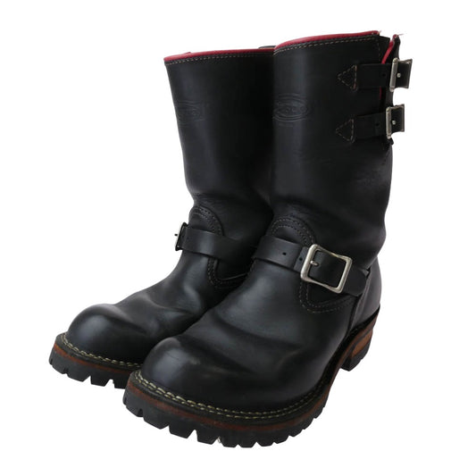 WESCO ウエスコ Custom Boss Engineer Boots buckle カスタム ボス ダブルバックル エンジニア ブーツ ブラック系 US8E【中古】