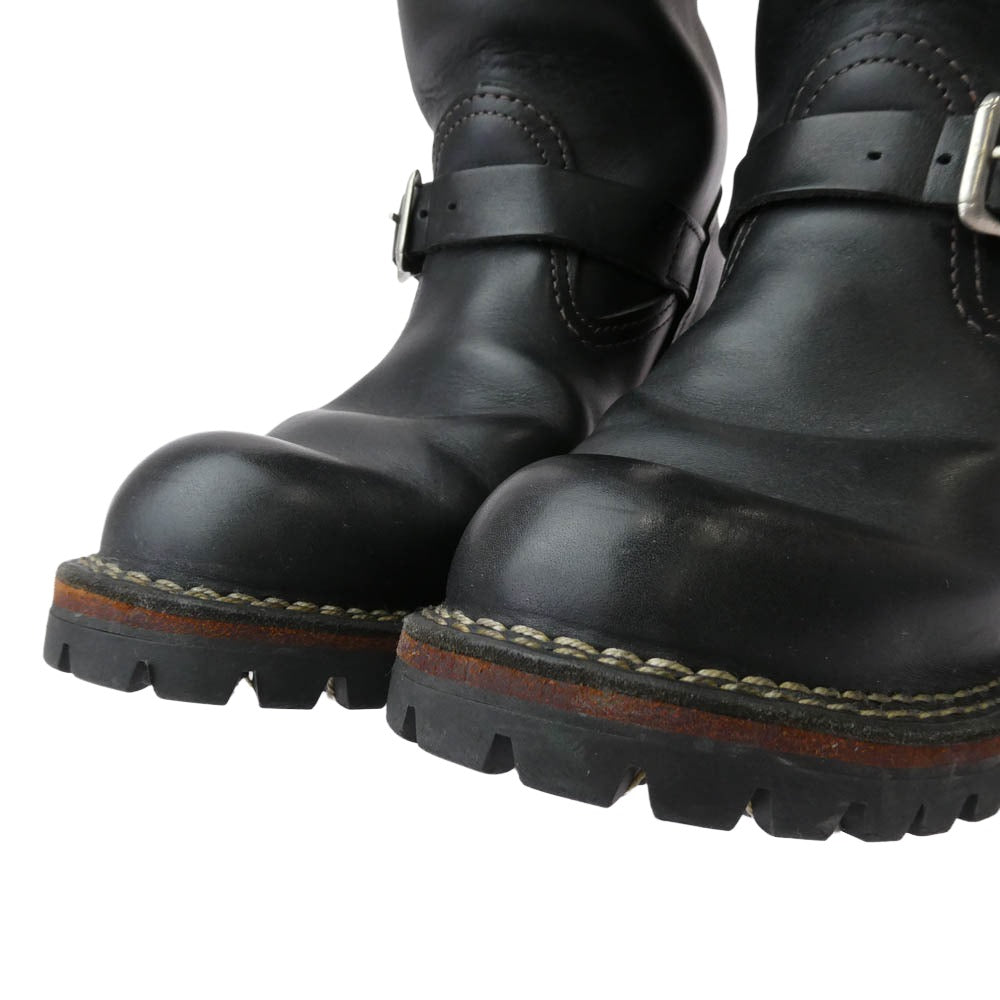 WESCO ウエスコ Custom Boss Engineer Boots buckle カスタム ボス ダブルバックル エンジニア ブーツ ブラック系 US8E【中古】