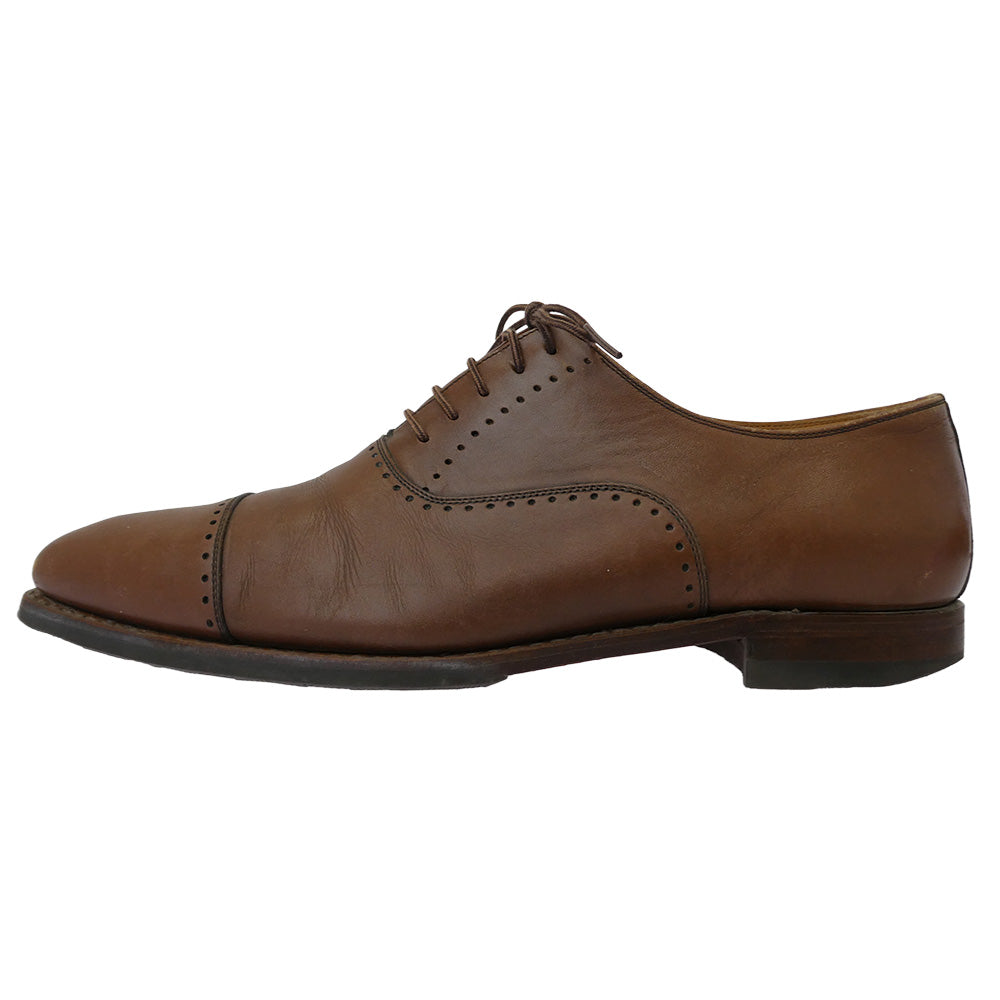 SCOTCH GRAIN スコッチグレイン 756 ベルオム ストレートチップ レザー シューズ ブラウン系 25.5【中古】