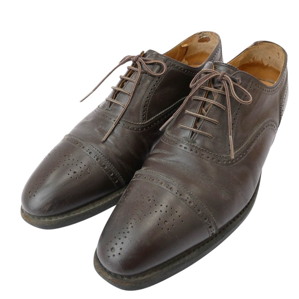 SCOTCH GRAIN スコッチグレイン 2770 SHINE OR RAIN Ⅳ シャインオアレインⅣ セミグローブ レザー シューズ ブラウン系 25【中古】