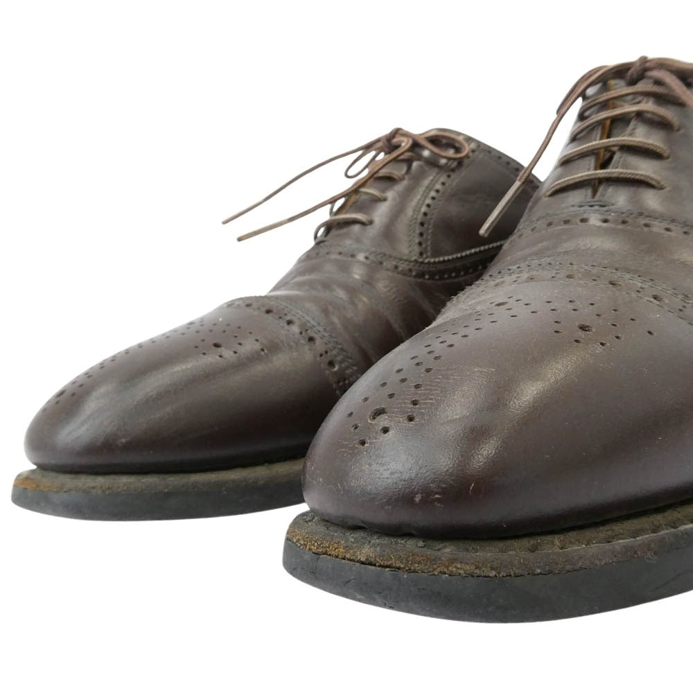 SCOTCH GRAIN スコッチグレイン 2770 SHINE OR RAIN Ⅳ シャインオアレインⅣ セミグローブ レザー シューズ ブラウン系 25【中古】