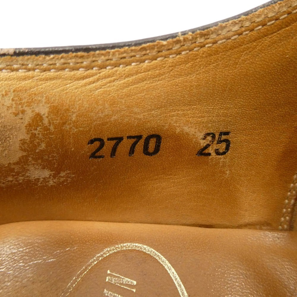 SCOTCH GRAIN スコッチグレイン 2770 SHINE OR RAIN Ⅳ シャインオアレインⅣ セミグローブ レザー シューズ ブラウン系 25【中古】