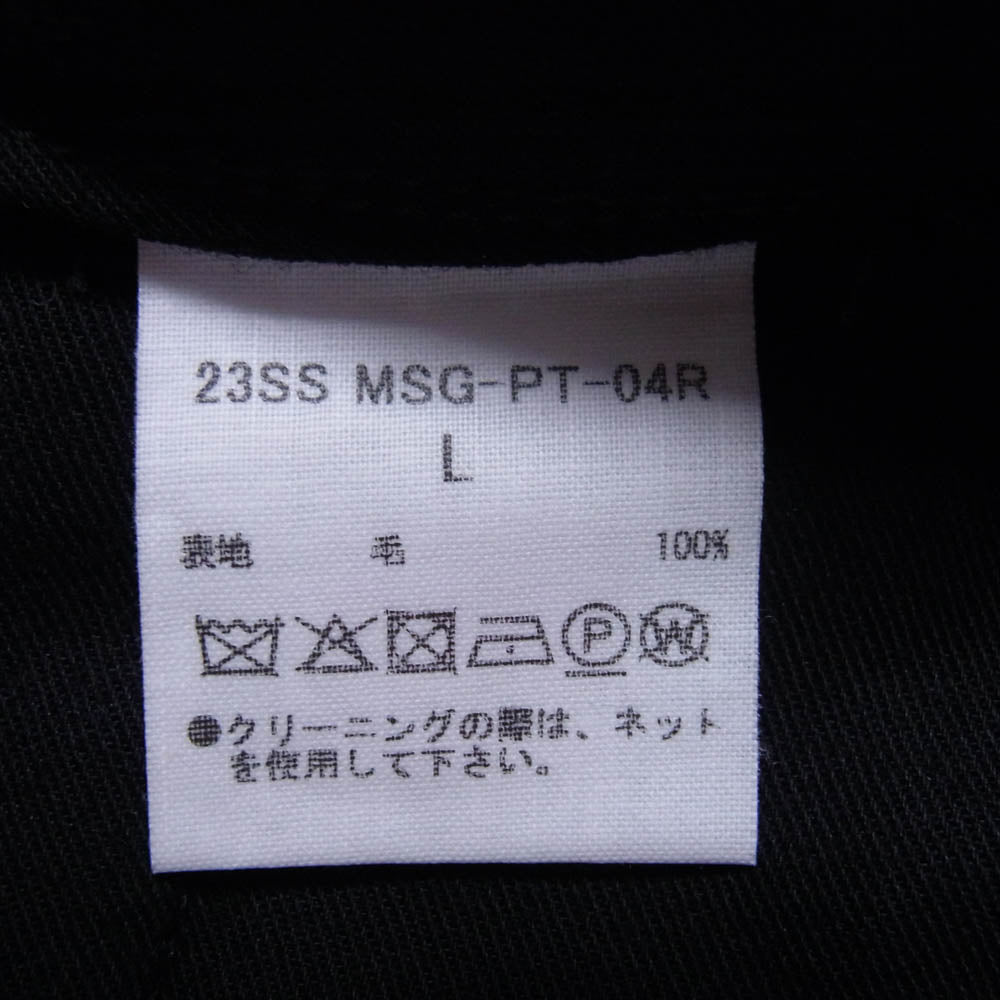 アーチ 23SS MSG-PT-04R TROUSERS トラザーズ サイドアジャスター パンツ グレー系 L【中古】