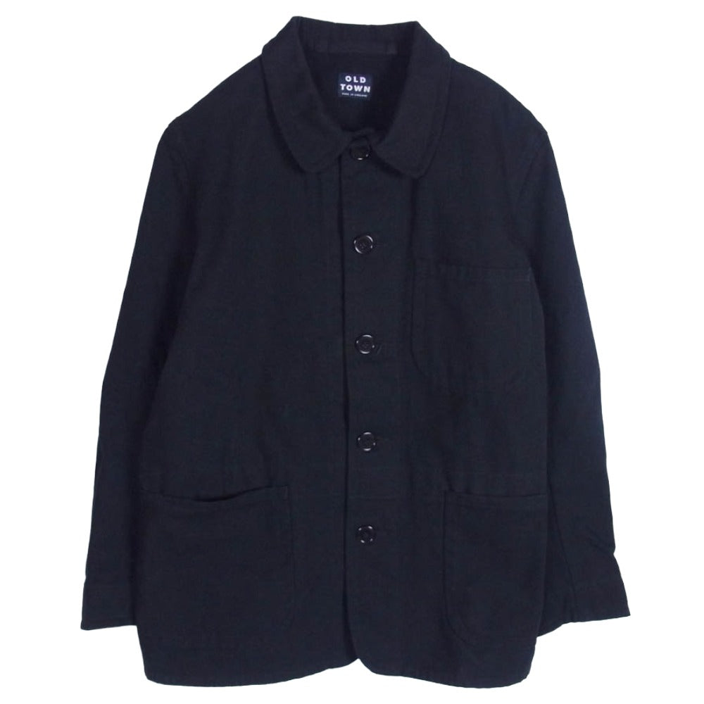 オールドタウン イギリス製 ワーク ジャケット ブラック系 38【中古】