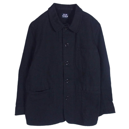 オールドタウン イギリス製 ワーク ジャケット ブラック系 38【中古】