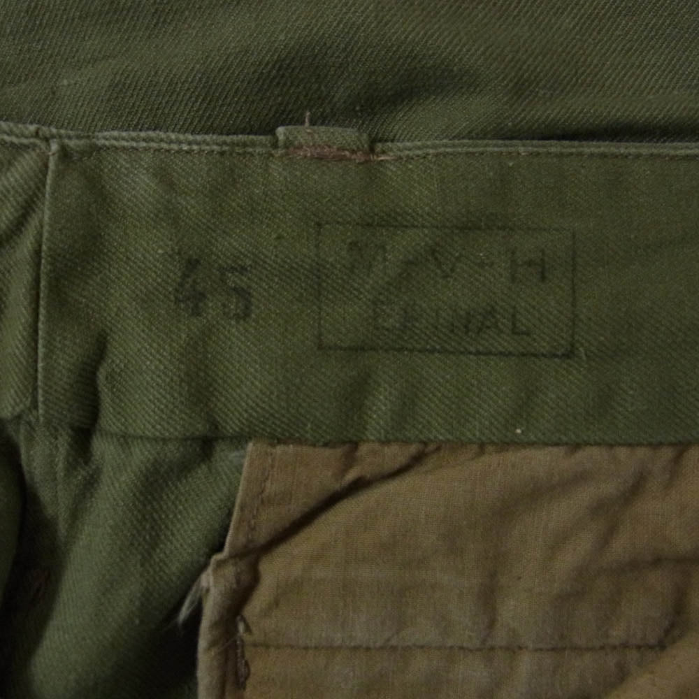 ヴィンテージ French Army フランス軍 M47 前期タイプ カーゴ パンツ カーキ系 サイズ不明【中古】