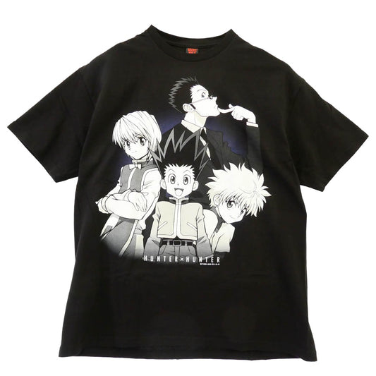 GEEKS RULE ギークスルール x HUNTER×HUNTER SILKSCREEN PRINTING T SHIRT カルテット ハンターハンター シルクスクリーン プリント 半袖 Tシャツ ブラック系 XL【中古】