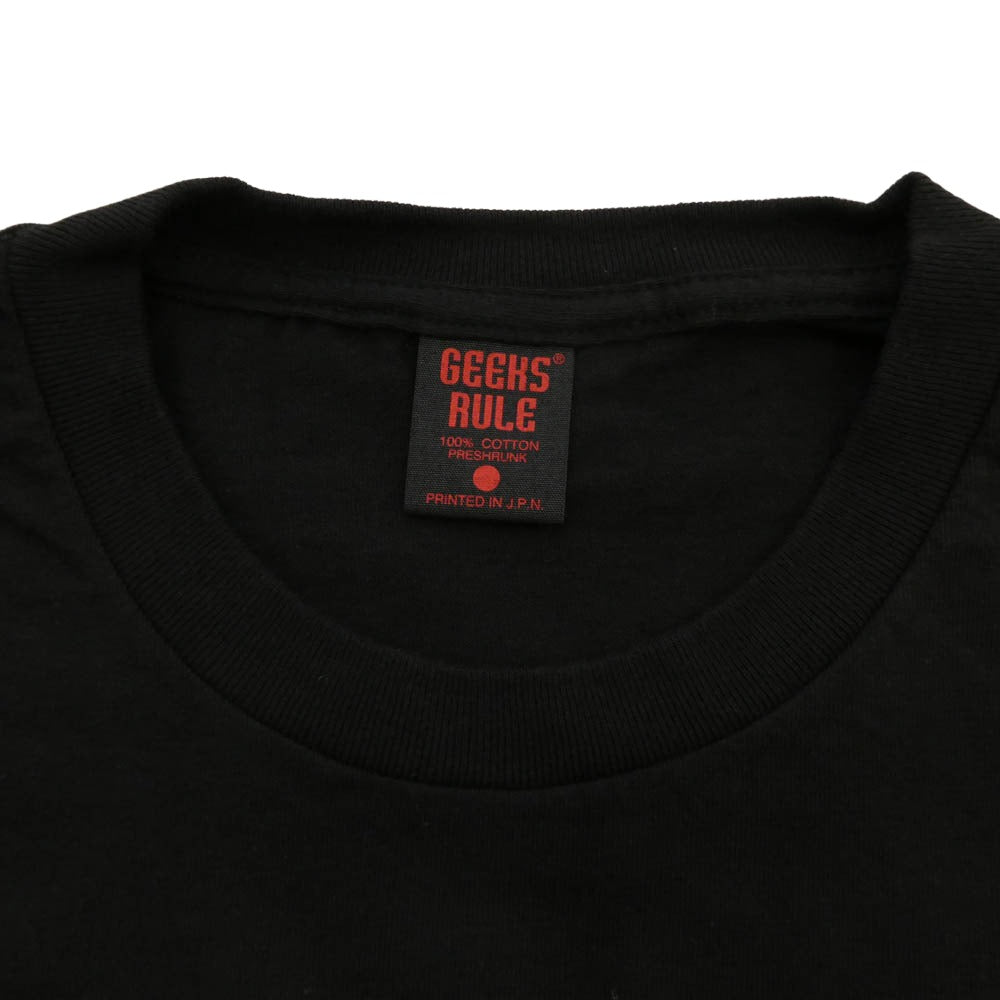 GEEKS RULE ギークスルール x HUNTER×HUNTER SILKSCREEN PRINTING T SHIRT カルテット ハンターハンター シルクスクリーン プリント 半袖 Tシャツ ブラック系 XL【中古】