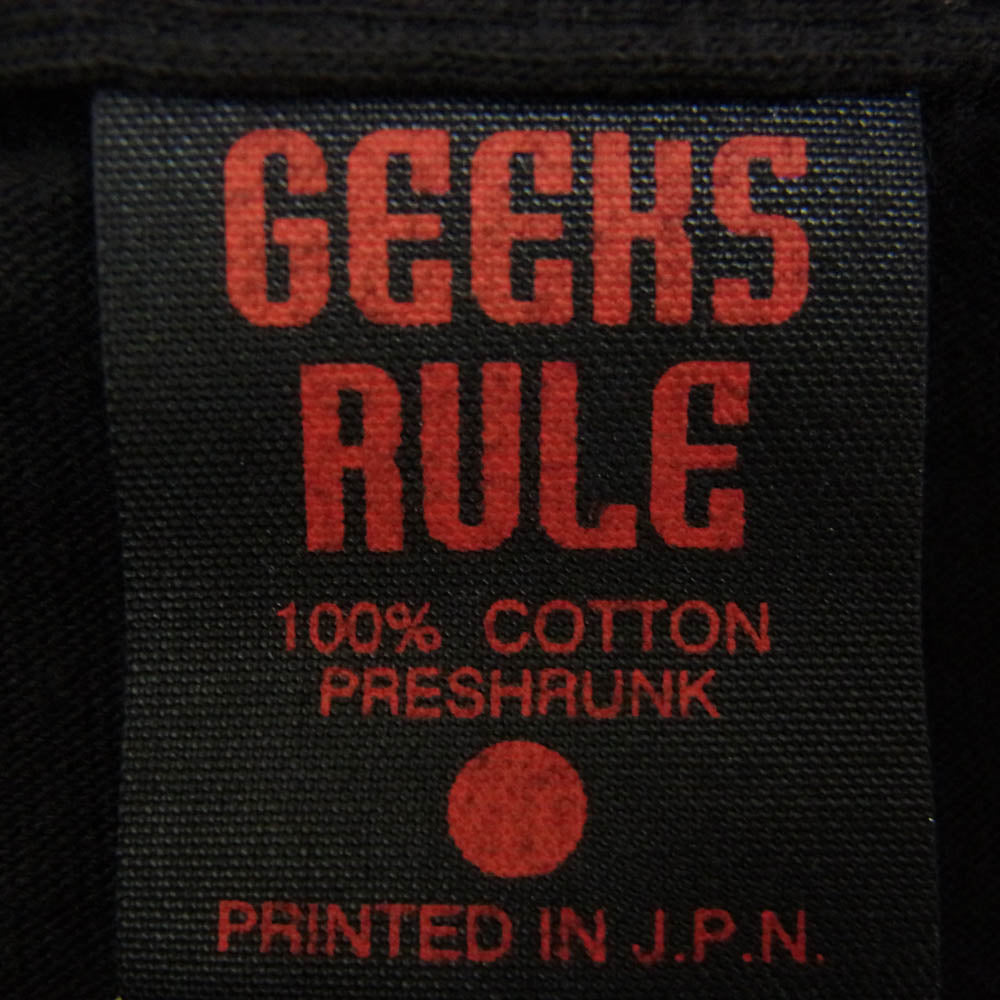 GEEKS RULE ギークスルール x Boogiepop Returns VS Imaginator 15 SILKSCREEN PRINTING T SHIRT ブギーポップは笑わない 15 シルクスクリーン プリント 半袖 Tシャツ ブラック系 XL【美品】【中古】