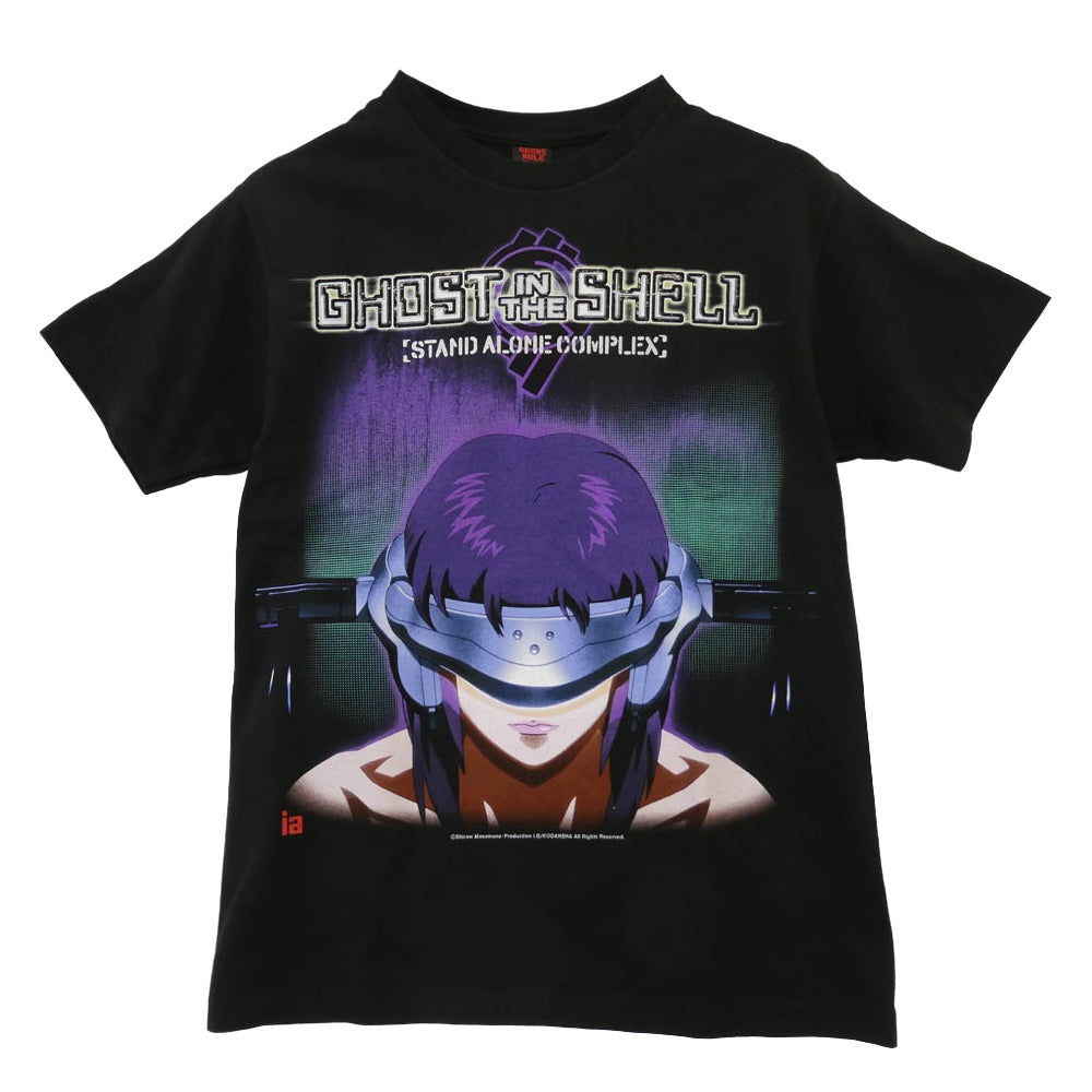 GEEKS RULE ギークスルール x Infinite Archives x 攻殻機動隊 STAND ALONE COMPLEX SILKSCREEN PRINTING T SHIRT シルクスクリーン プリント 半袖 Tシャツ ブラック系 M【美品】【中古】