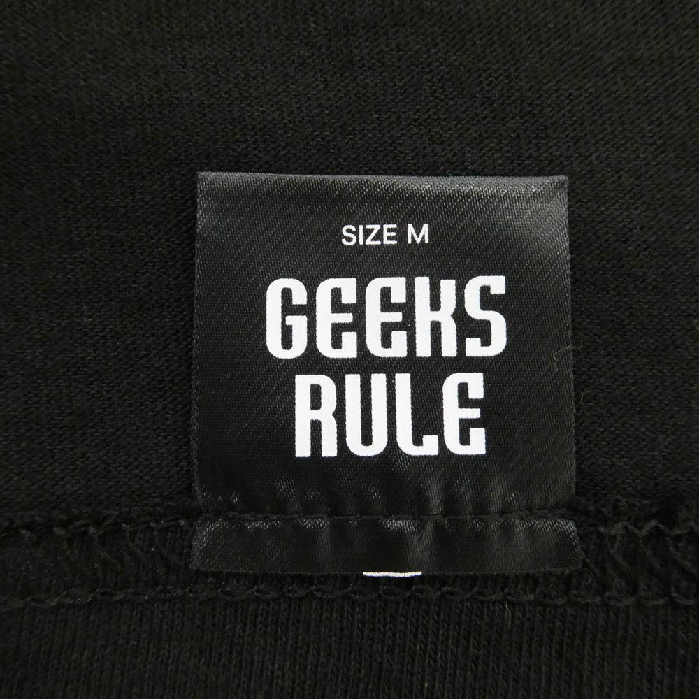 GEEKS RULE ギークスルール x Infinite Archives x 攻殻機動隊 STAND ALONE COMPLEX SILKSCREEN PRINTING T SHIRT シルクスクリーン プリント 半袖 Tシャツ ブラック系 M【美品】【中古】