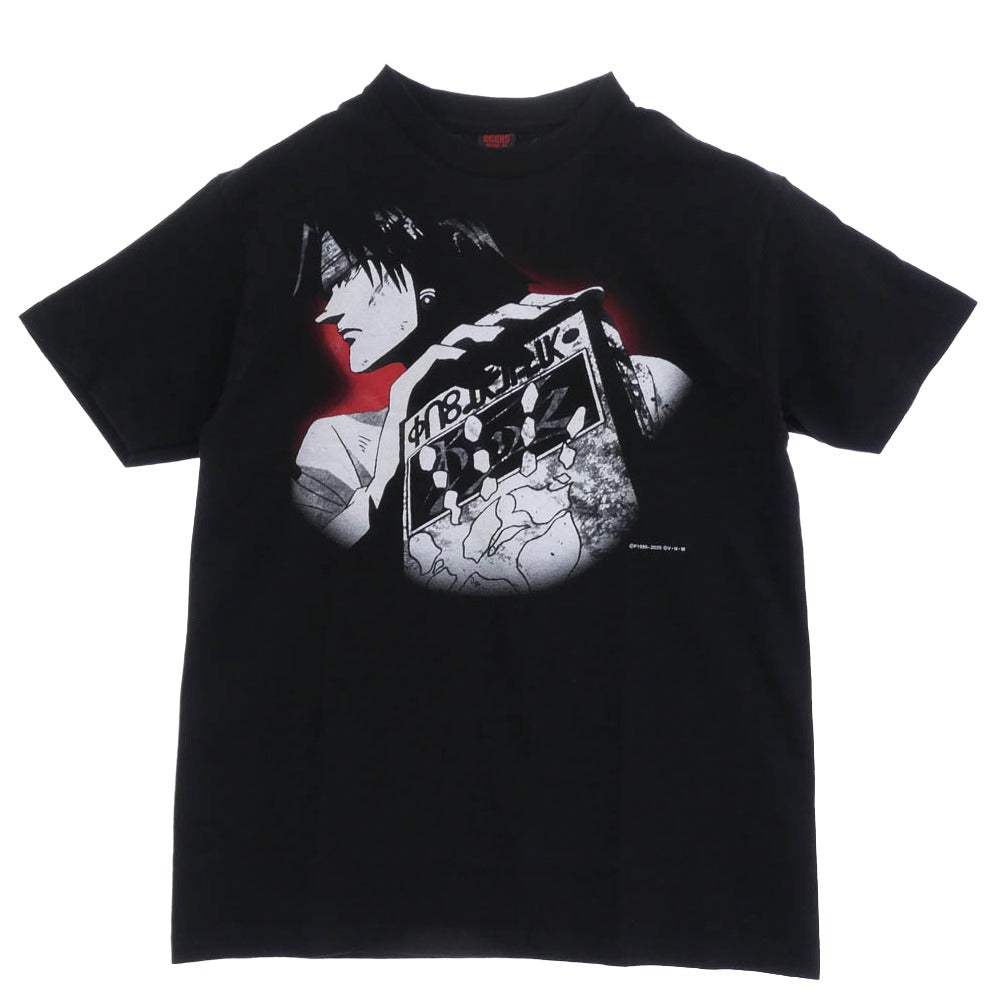 GEEKS RULE ギークスルール x HUNTER×HUNTER SILKSCREEN PRINTING T SHIRT クロロ ハンターハンター シルクスクリーン プリント 半袖 Tシャツ Mサイズ ブラック系 マルチカラー系 M【美品】【中古】