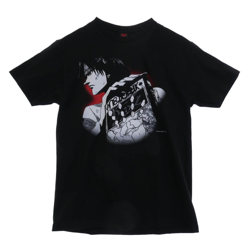 GEEKS RULE ギークスルール x HUNTER×HUNTER SILKSCREEN PRINTING T SHIRT クロロ ハンターハンター シルクスクリーン プリント 半袖 Tシャツ Lサイズ ブラック系 マルチカラー系 L【美品】【中古】