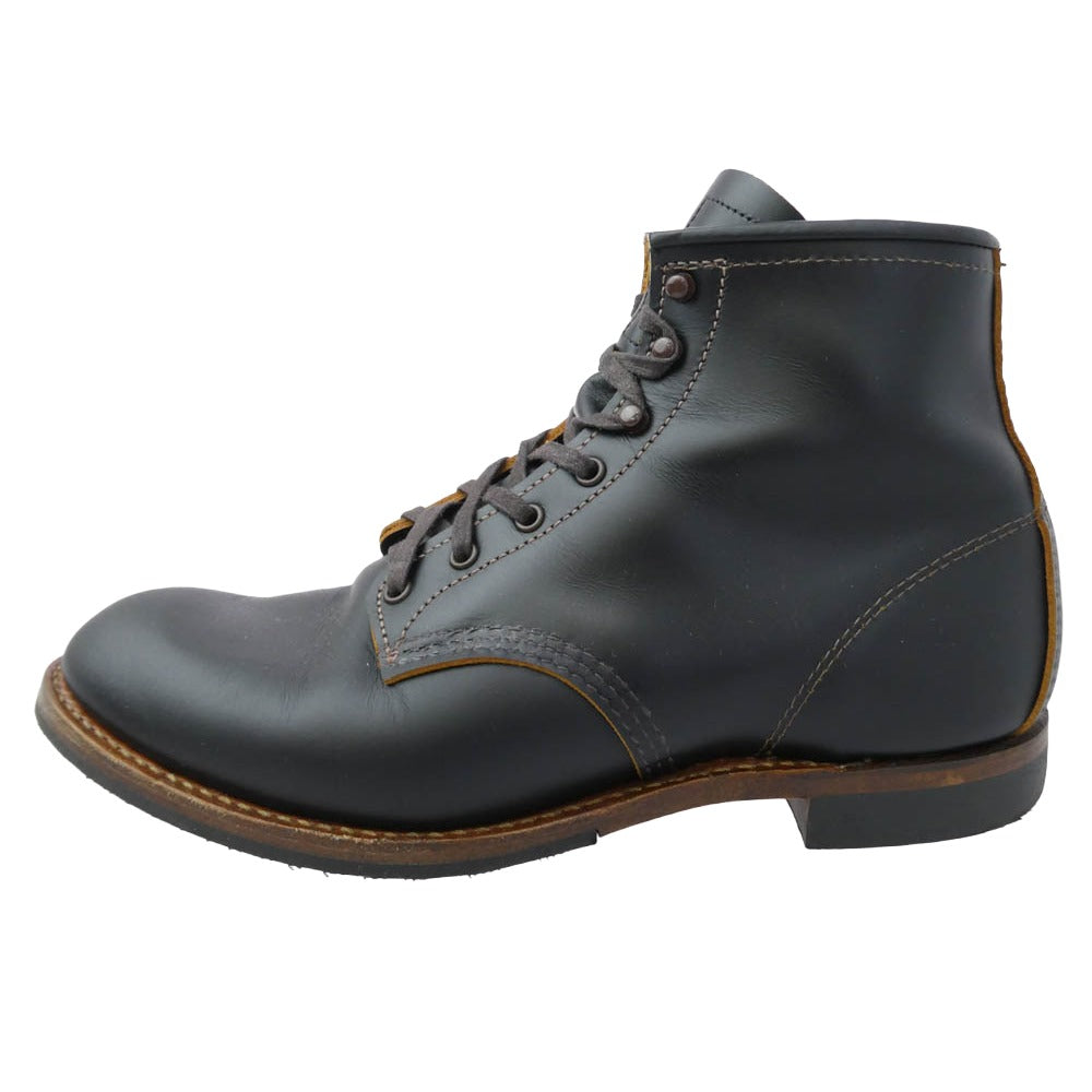RED WING レッドウィング 9060 BECKMAN FLATBOX 茶芯 ベックマン フラットボックス ブーツ ブラック系 US9.5D【中古】