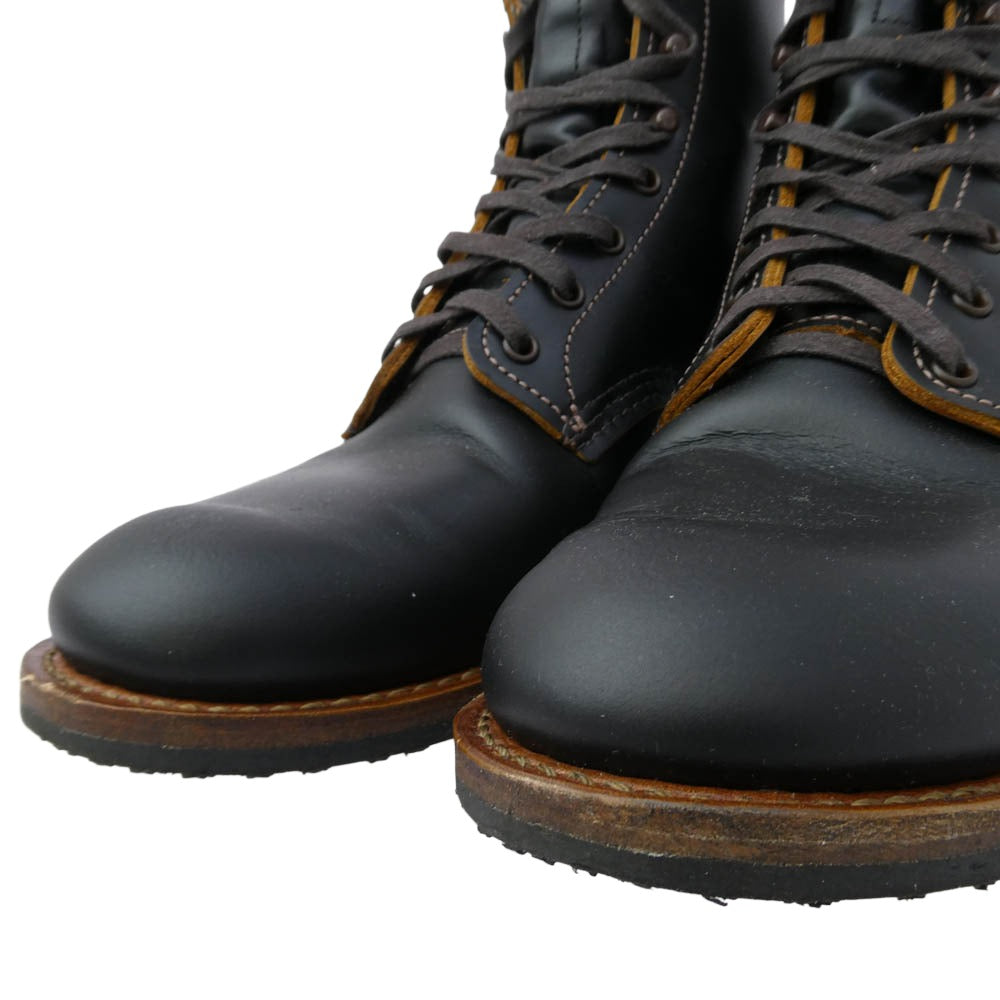RED WING レッドウィング 9060 BECKMAN FLATBOX 茶芯 ベックマン フラットボックス ブーツ ブラック系 US9.5D【中古】